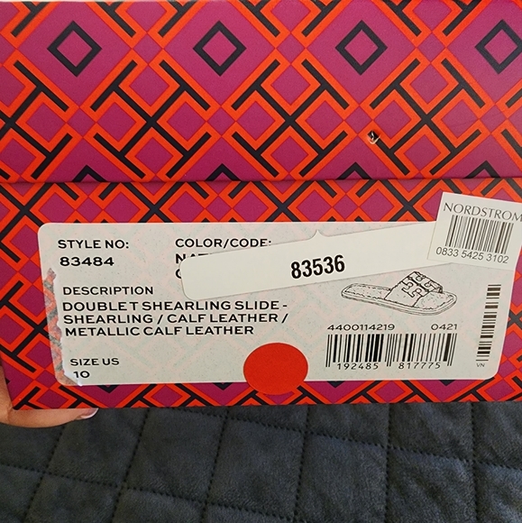 Tory Burch double shearling slide - Picture 2 of 4